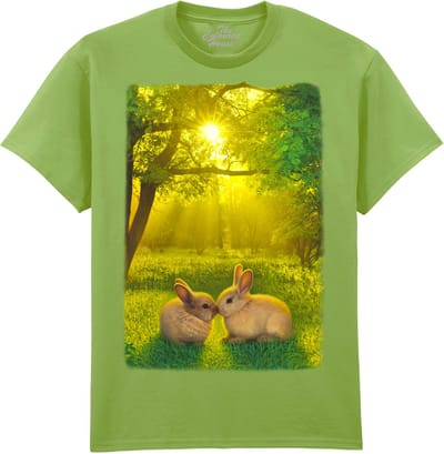 Konijnen Summer Love Bunnies The Coloured House T-shirt M