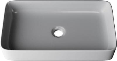 Compact Wastafel Gastentoilet - Ruimtebesparend Handenwasbak Keramiek 60x34 cm Wit