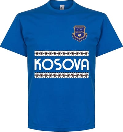 Kosovo Team T-Shirt - Blauw - XL