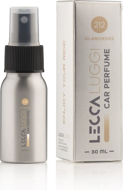 Lecca Luggi Autoparfum 212 Glamorous - 30 ml - Auto Parfum Spray met Sandelhout, Bourbon Vanille en Musk - Luxe Auto Geur voor Elegantie en Verfijning - Langdurige Auto Geurspray