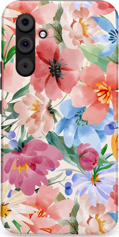 Casetastic Hoesje Geschikt voor Samsung A54 (5G) - Stijlvolle Beschermende Duo-layer Case - Tuin van tinten