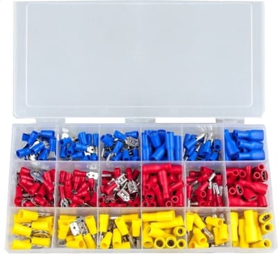 Benson Complete set kabelschoenen - geïsoleerd - hoge geleiding - 270 stuks - Ø 1.5 mm, Ø 2.5 mm, Ø 3.5 mm