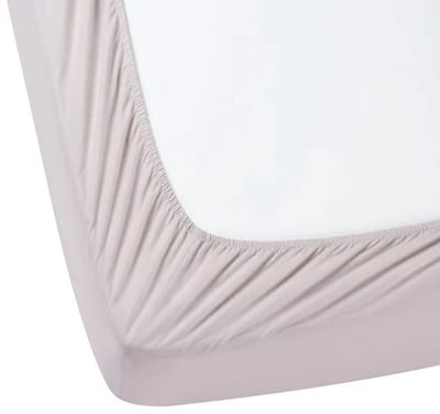 Hoeslaken - 100% zachte Katoen - 180 x 200 cm - Hoge hoeken - Ook Boxspring - Lichtgrijs