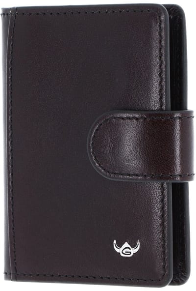 Golden Head Leren kaarthoes Colorado RFID Protect Kartenetui mit Riegel 4516 Bordeaux wijnrood