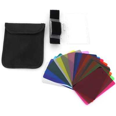 18 stuks Camera Gel Filter Kit Transparante Kleurfolie Plastic Vel Kleurcorrectie Filter voor Verlichting
