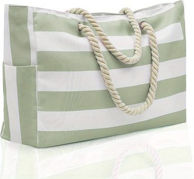 Nivard Grote Ibiza Strandtas XL- Campingtas - Zwemtas - Weekendtas - Groen
