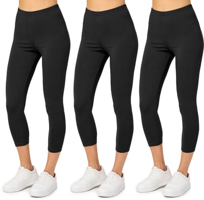 Merry Style MS-MS10-199-LE Dames Capri Leggings - Sport - Vrijetijdsbroek - 3/4 Lengte - Katoen - Sporbroek - Yogabroek