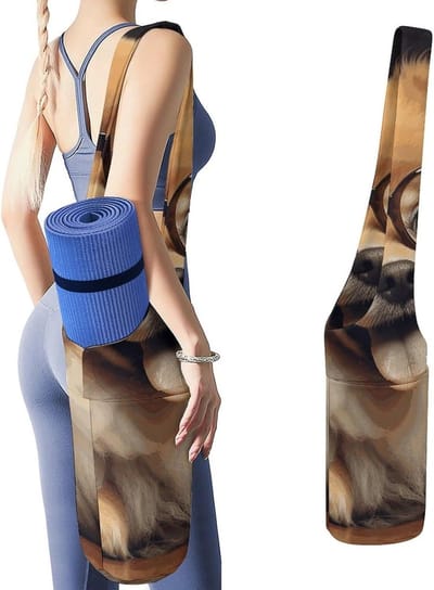Yoga Mat Tas - Sporttas Gymtas - Sportspullen Dragen - Grote Opbergruimte - 50x40x18cm - Wit
