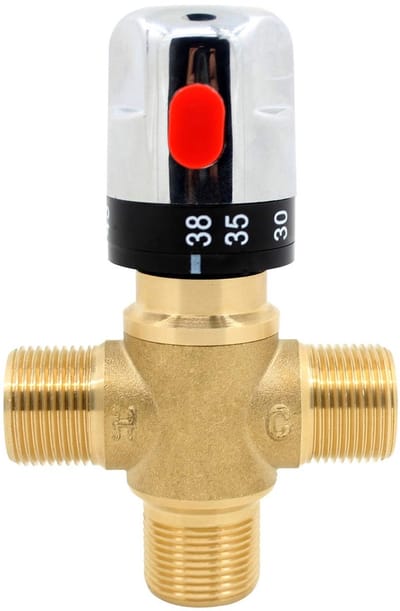 Cosensi- Thermostaatkraan 3/4 inch - Mengkraan Douche - Thermostaatkraan Bad - Mengkraan Wastafel - Thermostaatknop - Schokbestendig ontwerp