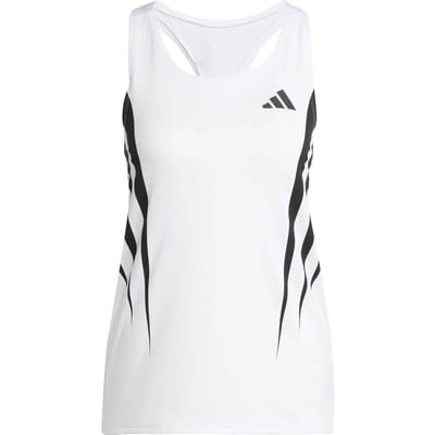 adidas Adizero Archive Singlet Hardloopshirt Dames-Wit
