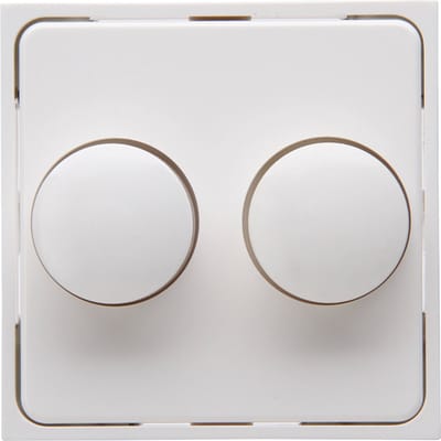 KOPP - Afdekplaat/Centraalplaat - Athenis HK07 - DUO Dimmer - Helder Glans Wit