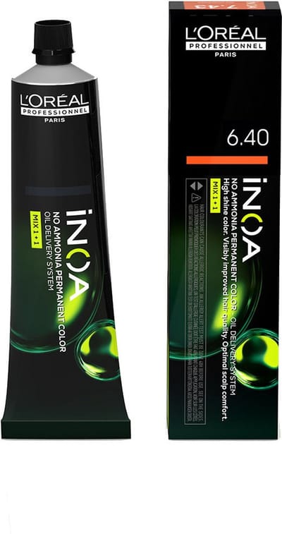 Permanente Kleur L'Oreal Professionnel Paris Inoa Color Nº 6.40 Donkerblond Koperblond (60 g)
