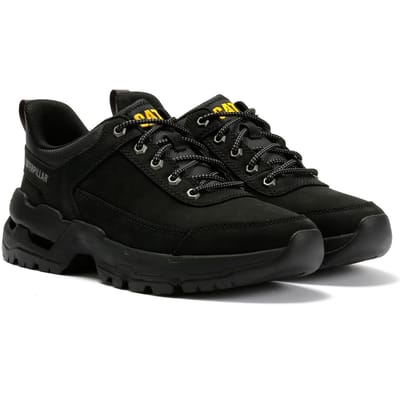 Caterpillar Surge Hiker Lo Waxy Nubuck Herenschoenen Zwart Veter
