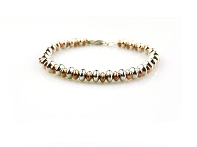 model Carmina armband in zilver en zilver roze verguld