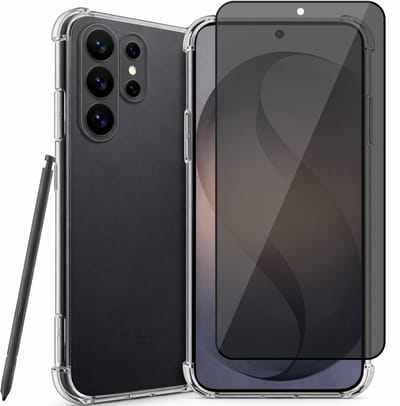 Hoesje geschikt voor Samsung Galaxy S26 Ultra - Privacy Screenprotector Volledig Dekkend Glas - Shockproof Transparant