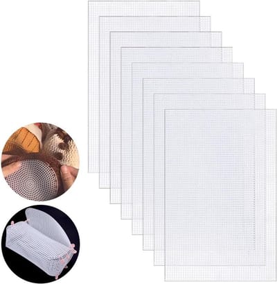Plastic Canvas Vellen - Borduurcanvas Gaas - Ambachtelijke Projecten Maken - Zacht en Slijtvast Materiaal - 32 x 21 cm