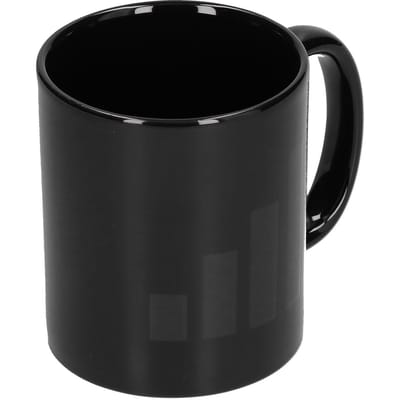 Originele Kleurveranderende Mok met WIFI Signaal Patroon Koffiemok voor Thuis Kantoor Club Bruiloft black