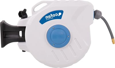 Luchtslanghaspel - Slangoprol - Perslucht Gebruik - Automatische Terugloop - 15 meter - Zwart
