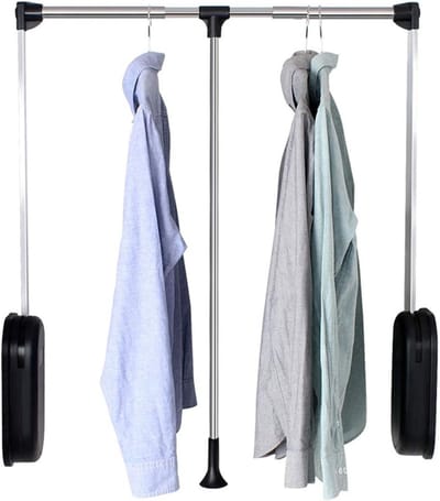 Telescoopstang Kledingkast - Uittrekbare Stang - Ruimte Besparen - Hoger Draagvermogen - 45-115 cm - Zilverkleurig