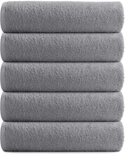 RELAKZ - Glacier Grey - Gastendoekjes - 7-Pack - 100% Katoen - 550 GSM - 33x55 cm - Zacht en Absorberend