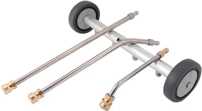 Autochassis Borstel - Onderstel Reiniger - Auto Reinigen - Snelle Ontkoppeling - 39x10cm - Goud
