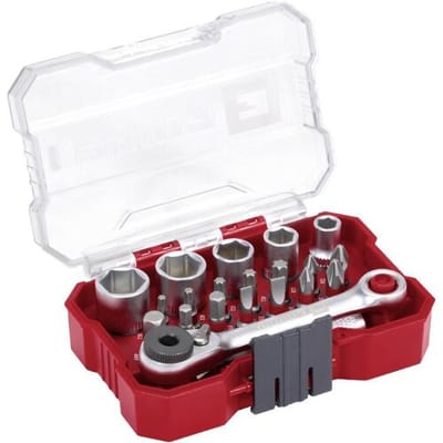 Einhell 118683 Dopsleutel-bitinzetset 1/4 (6.3 mm) 21-delig