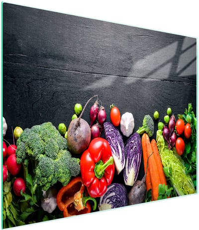TMK ArtDeko - Snijplank Glas - 52x30 cm - Kleurrijk Design - Gehard Glas