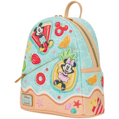 Mickey & Minnie Mouse - Disney Mini rugzak - Loungefly - Mickey & Minnie Beach Fun - meerkleurig