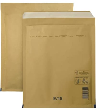 SnelShoppen - 10 Stuks Bruine Bubble Enveloppen E5 240x275mm - Padded Recycled Tear Proof Verzendzak met Luchtfolie - Perfect voor Veilige Verzending
