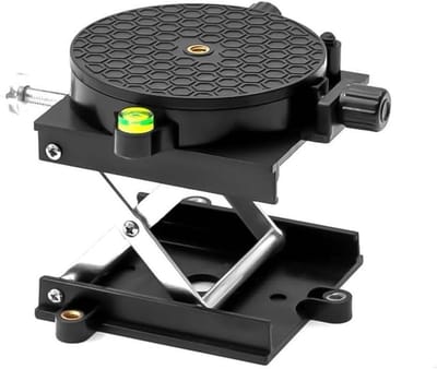 Router Lift - Hefplatform Tafel - Precisie Houtbewerking - Fijn Schroefmechanisme - 39-96 Mm Verstelbaar - Zwart