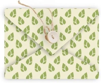 Beeswax Wrap, 43 x 58.5 cm, Groen - Pebbly