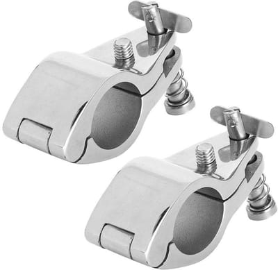 Dailygoody - Bimini Beugel - Scharnierende Marine Hardware - Roestvrij Staal - Boot Accessoires - Bimini Top Scharnier - Geschikt voor Varen
