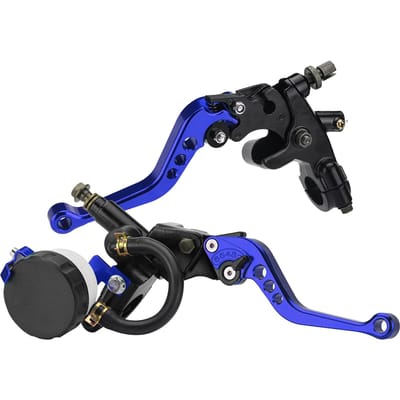 Motorremkoppelingspomphendel met hydraulische hoofdcilinderreservoirset 7/8    zuiger blauw