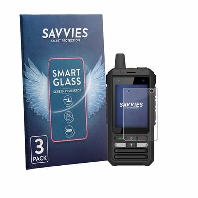 3 Stuks Savvies Screenprotector - geschikt voor Uniwa F80S - beschermfolie glas transparant