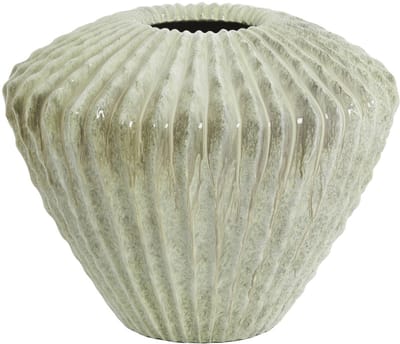 Light & Living vaas CACTI van steen met glans mintgroen - Ø55x45 cm