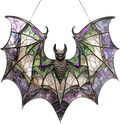 Zonwering voor Halloween met vleermuisraamdecoratie voor tuin, patio en huis