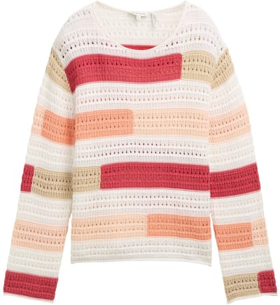 Tom Tailor - Pull - Maat S - Vrouwen - Rood - katoen
