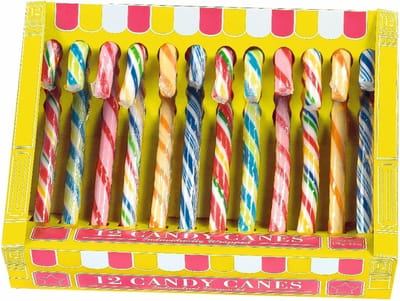 candy canes - party - mix - 12-stuks - verjaardag - zuurstokken - partycanes - kinderverjaardag - kindersnoep - kerstsnoep - zuurstok