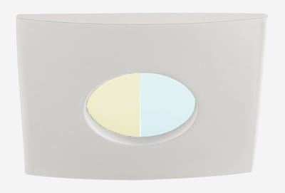 IP44 Inbouwspot Livia met Philips HUE White Ambiance - inbouw spot - Wit - vierkant - voor badkamer / overkapping / buiten - IP44 - GU10 - Buitendiameter: 85MM - boorgat: 70-76MM - min. Inbouwdiepte: 90MM