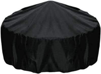 Vuurkorf Cover Rond - Afdekhoes Vuurplaats - Bescherming Tuinmeubelen - Waterdicht Winddicht - 86 cm Diameter - Zwart