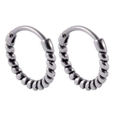 Fako Bijoux® - Bali Oorringen - Farao - 14mm - RVS - Staal - Zilverkleurig
