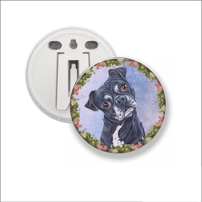 Button Met Clip - Hond