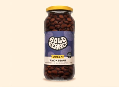 Bold Bean Co - Queen Zwarte Bonen 6 x 570 g - Rijk aan eiwit & vezels - Ready-to-eat - Vegan & glutenvrij
