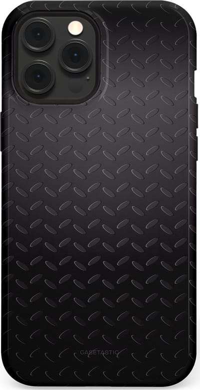Casetastic Hoesje Geschikt voor Apple iPhone 12 Pro Max Magsafe - Stijlvolle Beschermende Duo-layer Case - Geometaal
