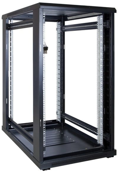 DSIT 22U serverkast met geperforeerde deur 600x1000x1200mm (BxDxH) - serverbehuizing - serverrack - 19 inch
