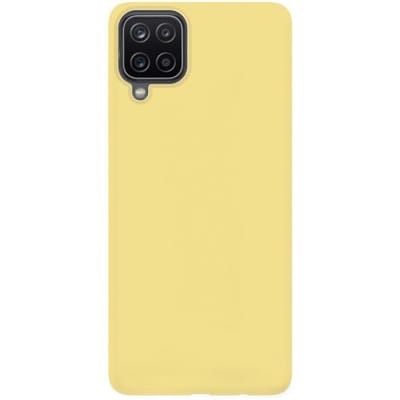 ShieldCase pantone siliconen Hoesje geschikt voor Samsung Galaxy A12 - in meerdere kleuren verkrijgbaar - kwalitatieve backcover - optimale bescherming - geel