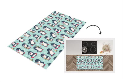 Keukenloper - Loper keuken - Dieren - Patronen - Pinguïn - 120x60 cm - Keukenloper vinyl