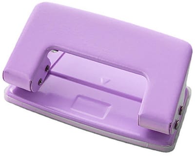 Dailygoods- Perforator met 2 gaten - Draagbare Map - Documentenorganizer - Kunststof/Metaal - Stansdikte 1 mm - Opening 6 mm - Gaatjesperforator