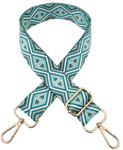 Dailygoods- Schouderriem Verstelbaar 72-130 cm - Tassenriem - Draagriem - Boho-stijl - Karabijnhaak - Duurzaam Nylon - Tasriem