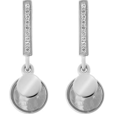 Orphelia ZO-7285 - Oorbel - 925 Zilver - Parelmoer / Zirkonia - 2.4 cm